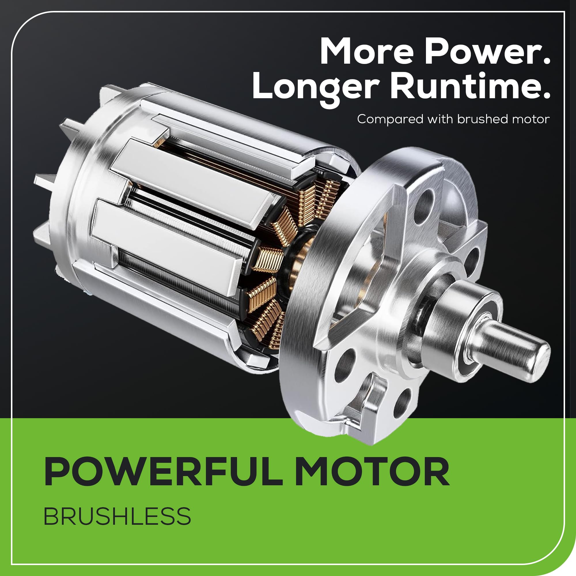 Greenworks 24V Destornillador de impacto inalámbrico sin escobillas 220 Nm, portabrocas hexagonal de 6,35 mm, velocidad variable, solo herramienta. Modelo ID3220