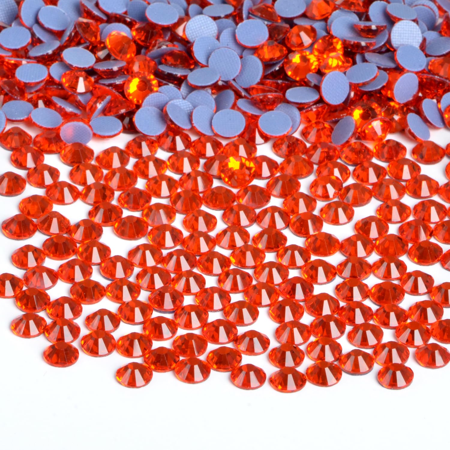 Bymitel Hotfix Crystal Rhinestones Round Gems Iron on DIY Jewelry Making Flat Back for Crafts,Hyacinth, 2.8mm(SS10/2880pcs)