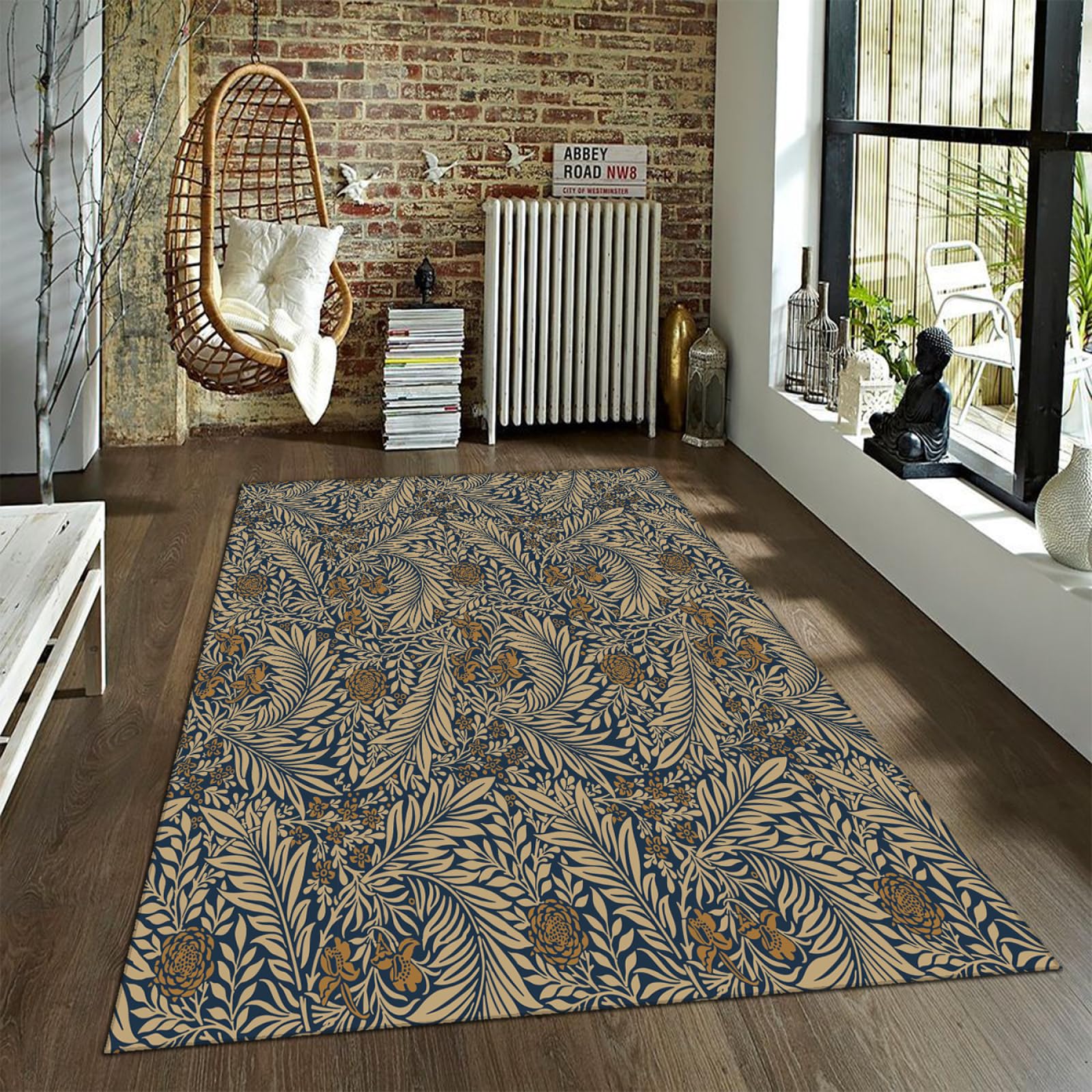 Tapis contemporain traditionnel oriental de sol pour chambre et maison 180x240
