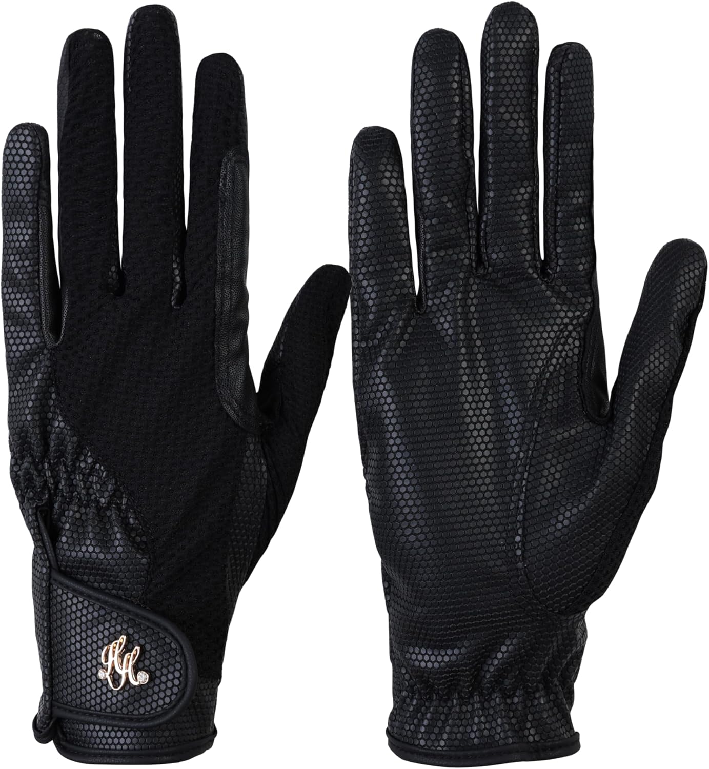 Harrison Howard Equestrian Gloves Ladies Lightweight Riding Gloves Non-Slip for Gardening, Running Horse Riding