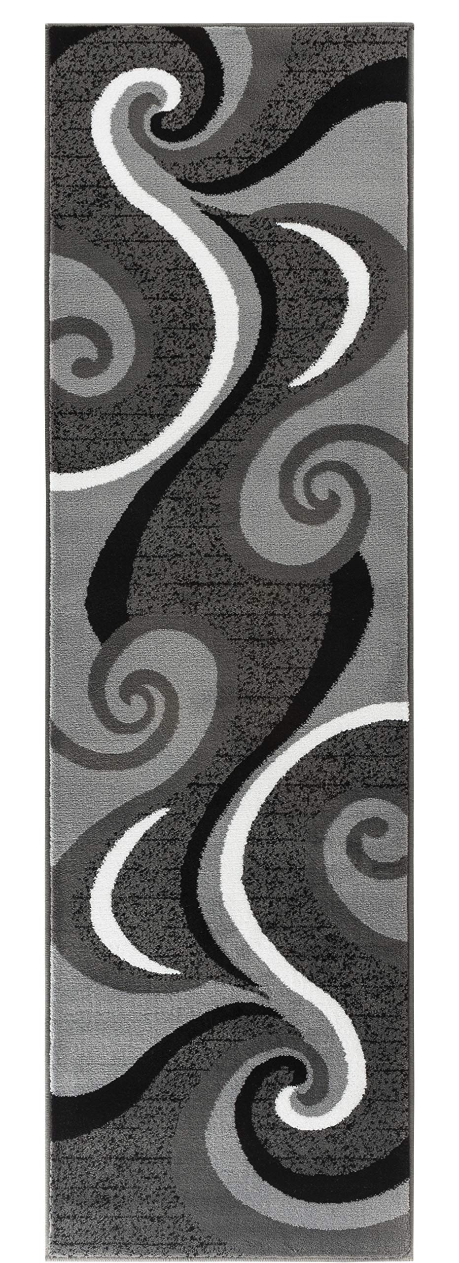 Rugs and Decor Metro/1001/2X7 area rugs, 2'x7' Hallway Runner, Gray