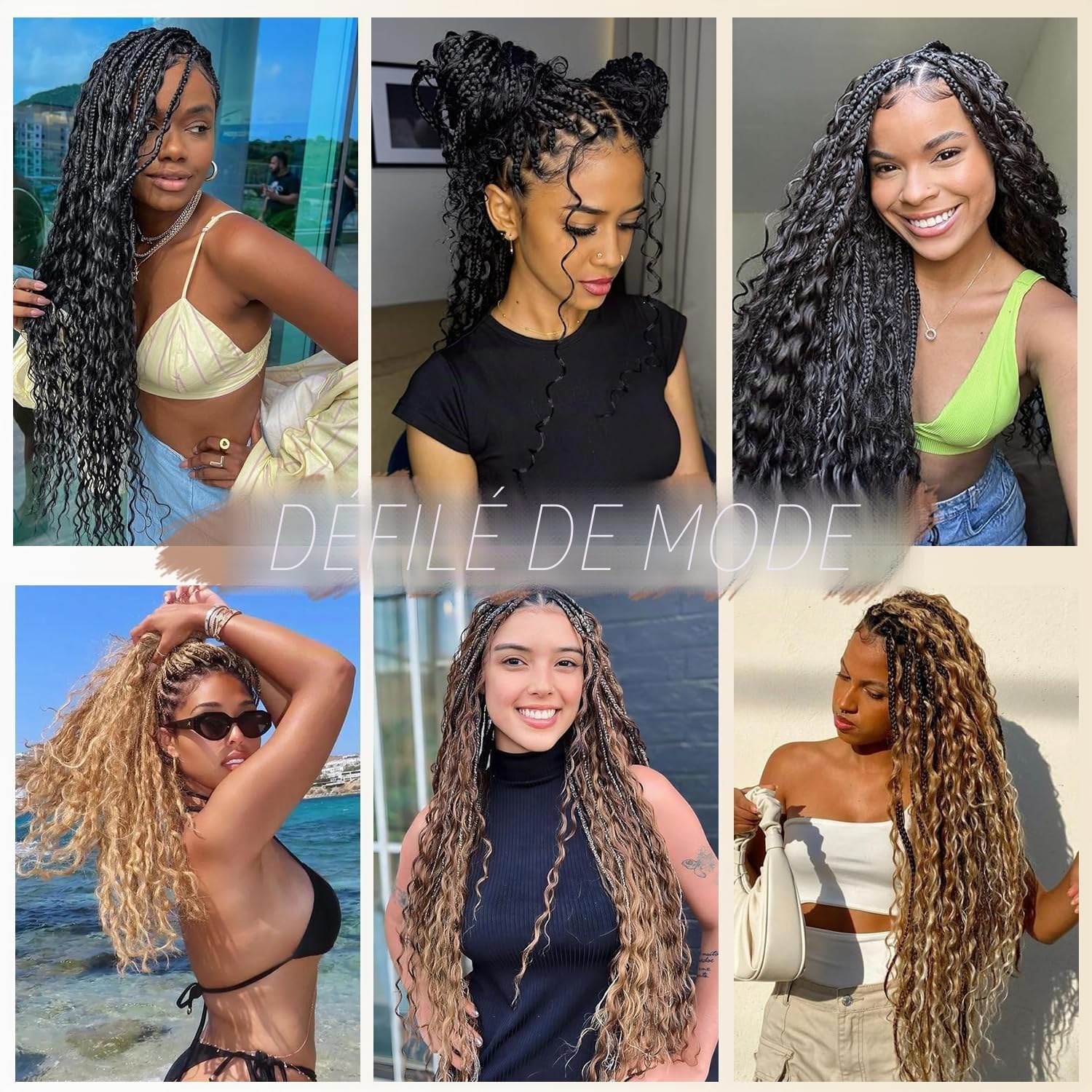 26 26 26 Pouce Deep Wave Bulk hair for Braiding P4/27 Light Blonde Cheveux humains 3 Bundles/Pack No Weft Premium Braiding Hair Extensions for Boho Braids With Minimal Tangle