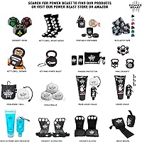 Vista 6 de POWER BEAST Discos de tiza de 5 bloques, bloques de tiza para gimnasio, discos de tiza, carbonato de magnesio para un mejor agarre, levantamiento