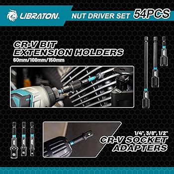 Amazon | LIBRATON インパクトドライバー用ソケット 54点セット
