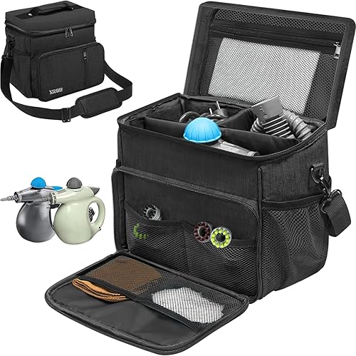 XIDIHF Bolsa de transporte con compartimentos ajustables compatible con Bissell SteamShot limpiador de vapor de superficie dura 39N7V39N7A, bolsa de