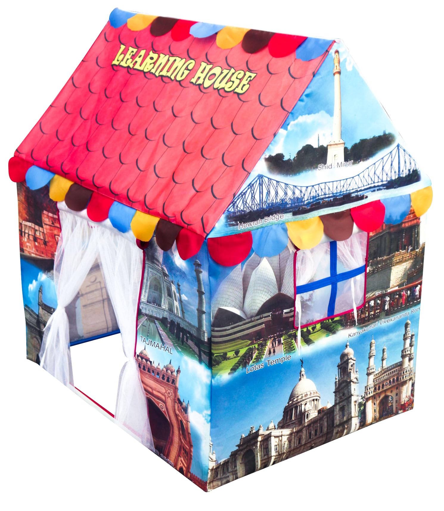 Homecute Hut Type Kids’ Toys Play Tent House, Play and Learning House for Boys and Girl. (Famouse Place)