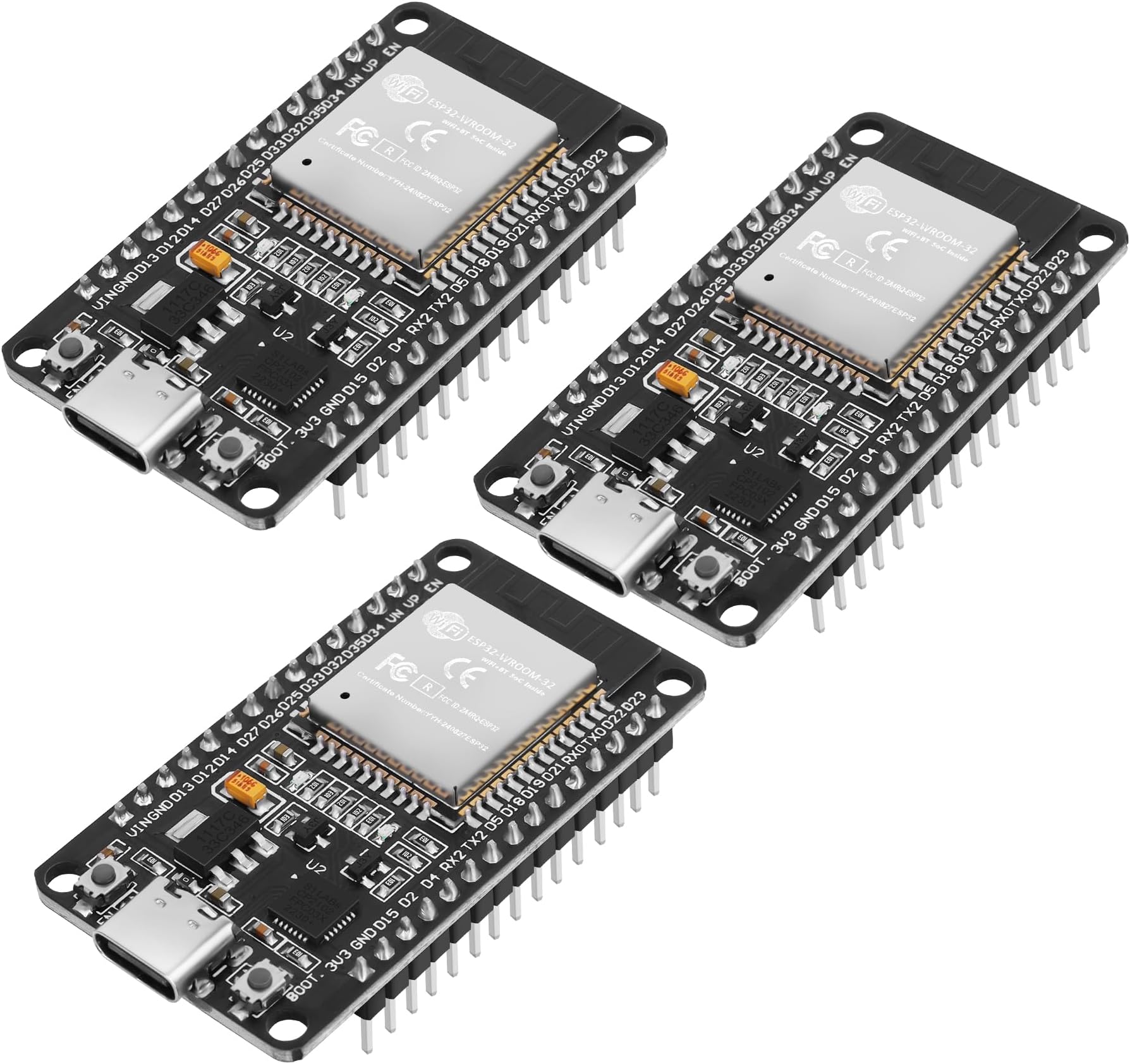 Amazon.com: HiLetgo 3pcs ESP32 ESP32S 38 Pin Expansion Board - ESP32 ...