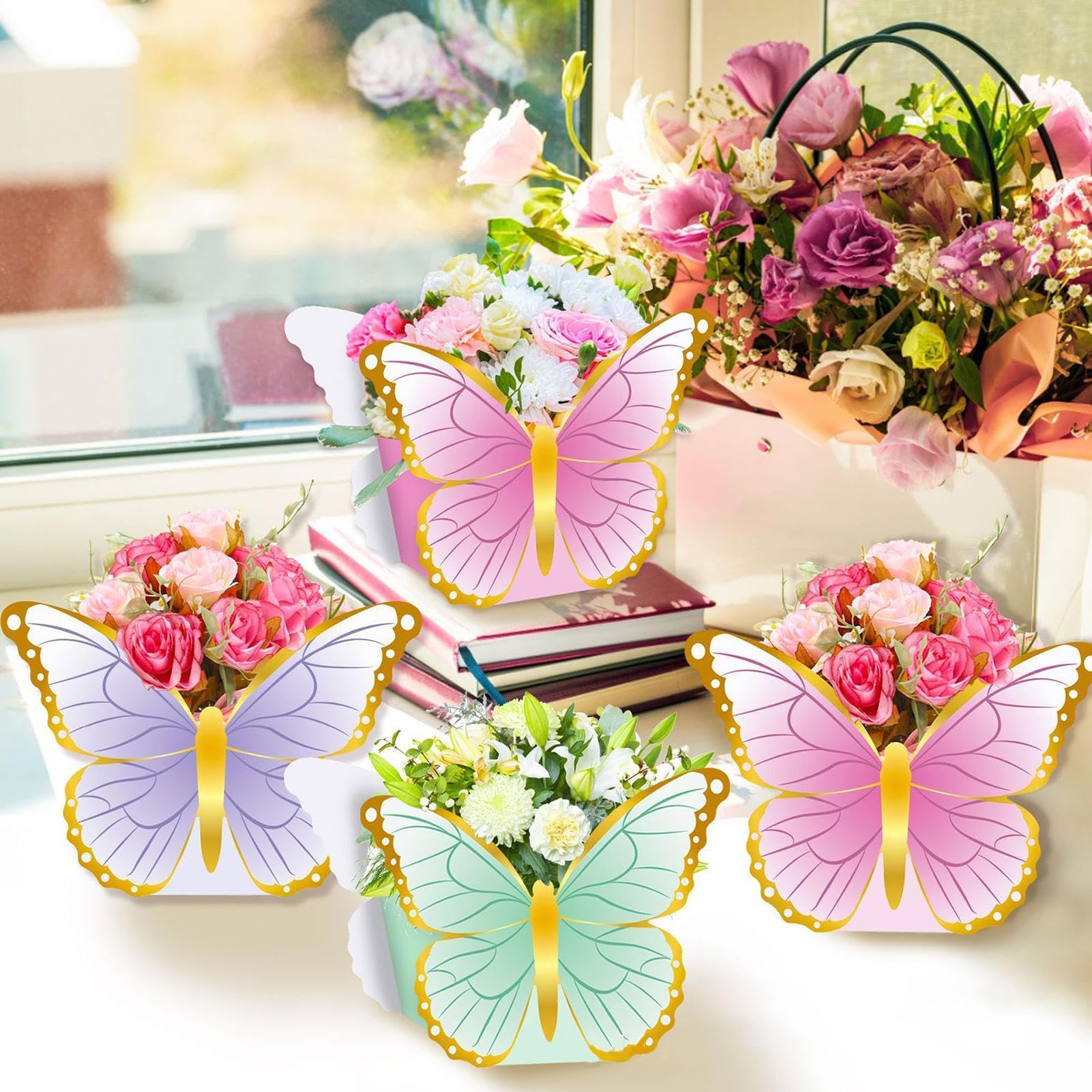 12 Centrotavola A Forma Di Farfalla Per Baby Shower Decorazioni A D 881718 12 Centrotavola A Forma Di Farfalla Per Baby Shower Decorazioni A D 881718