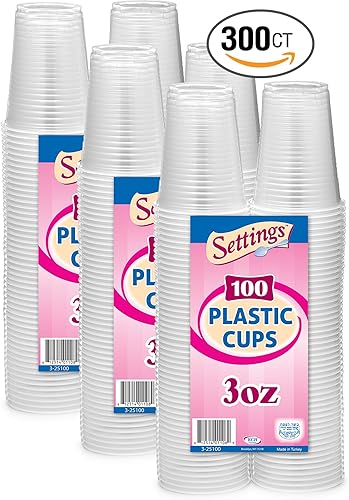 Miniatura 4 de Vasos plásticos descartables Settings de 3 onzas Transparente