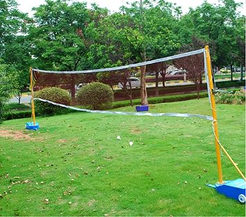 Badminton Net, Badminton Sets for Backyards with Net Badminton Net for Backyard Badminton Nets Portable Badminton Tournament Net for Garden Schoolyard Backyard (20 FT x 2.5 FT)