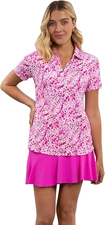 IBCOOL UPF 50+ Sun Protection, Icefil Cooling, Moisture - Yesenia Short Sleeve Top