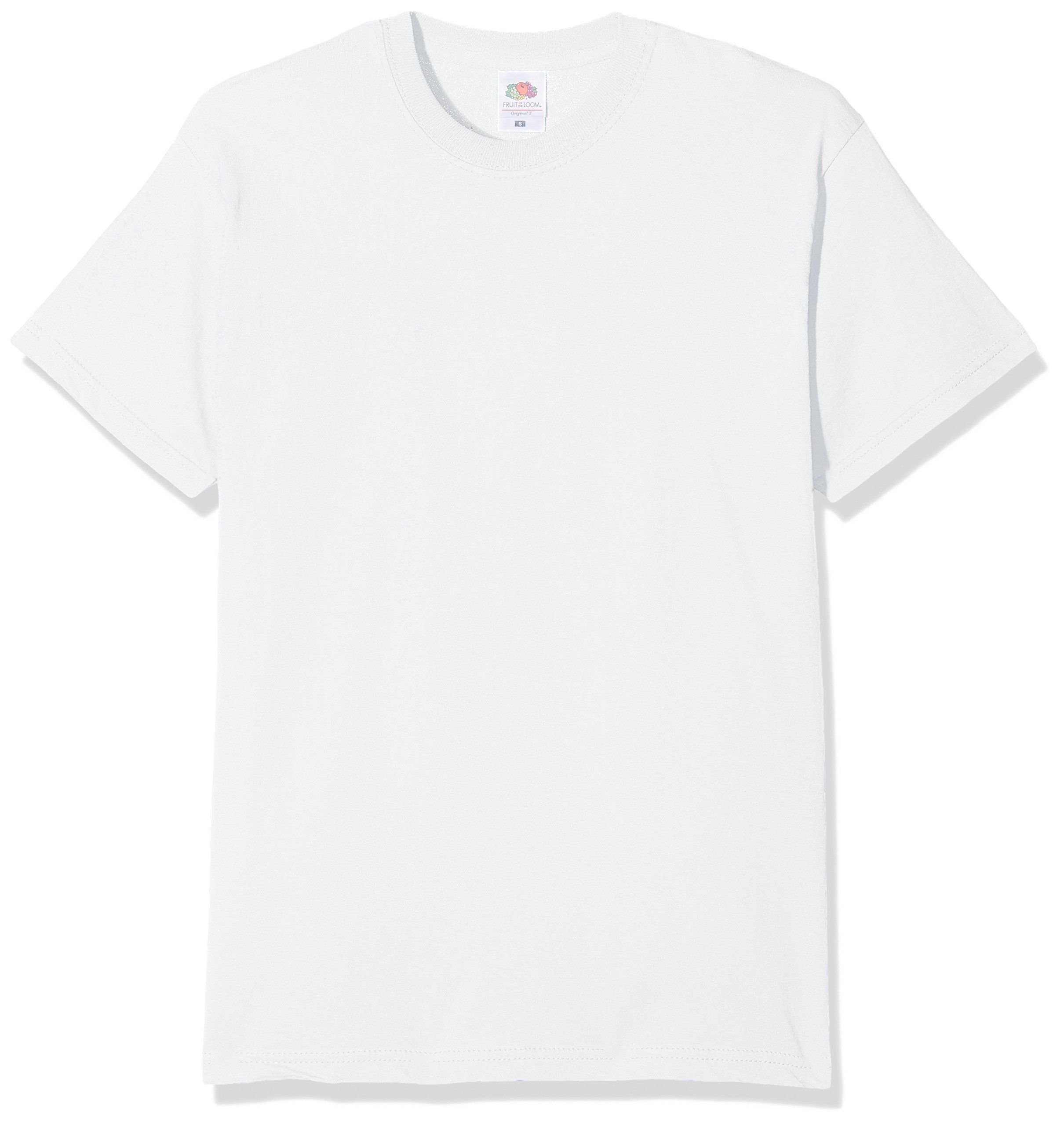 Fruit Of The Loom Men's White Original T. T-Shirt Pack Of 3, XX-Large