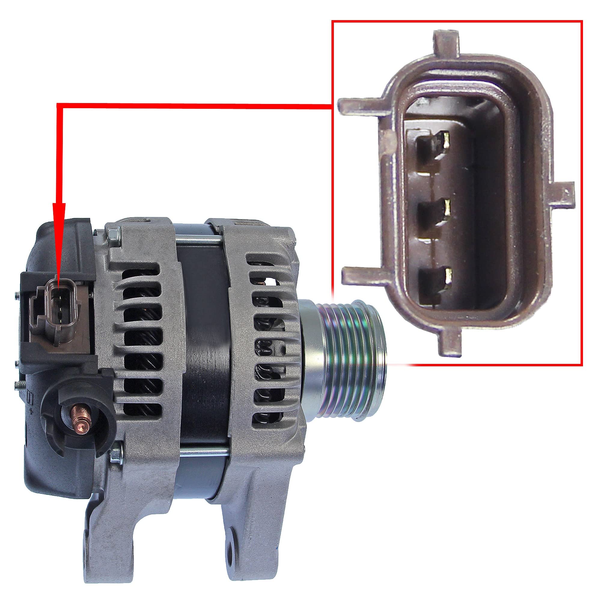 ATEC Germany 1x alternatore 14V 150A | Compatibile con: FORD C-MAX, FIESTA V, FOCUS C-MAX, FOCUS II, FOCUS II Cabriolet, FOCUS II Stufenheck, FOCUS II Turnier