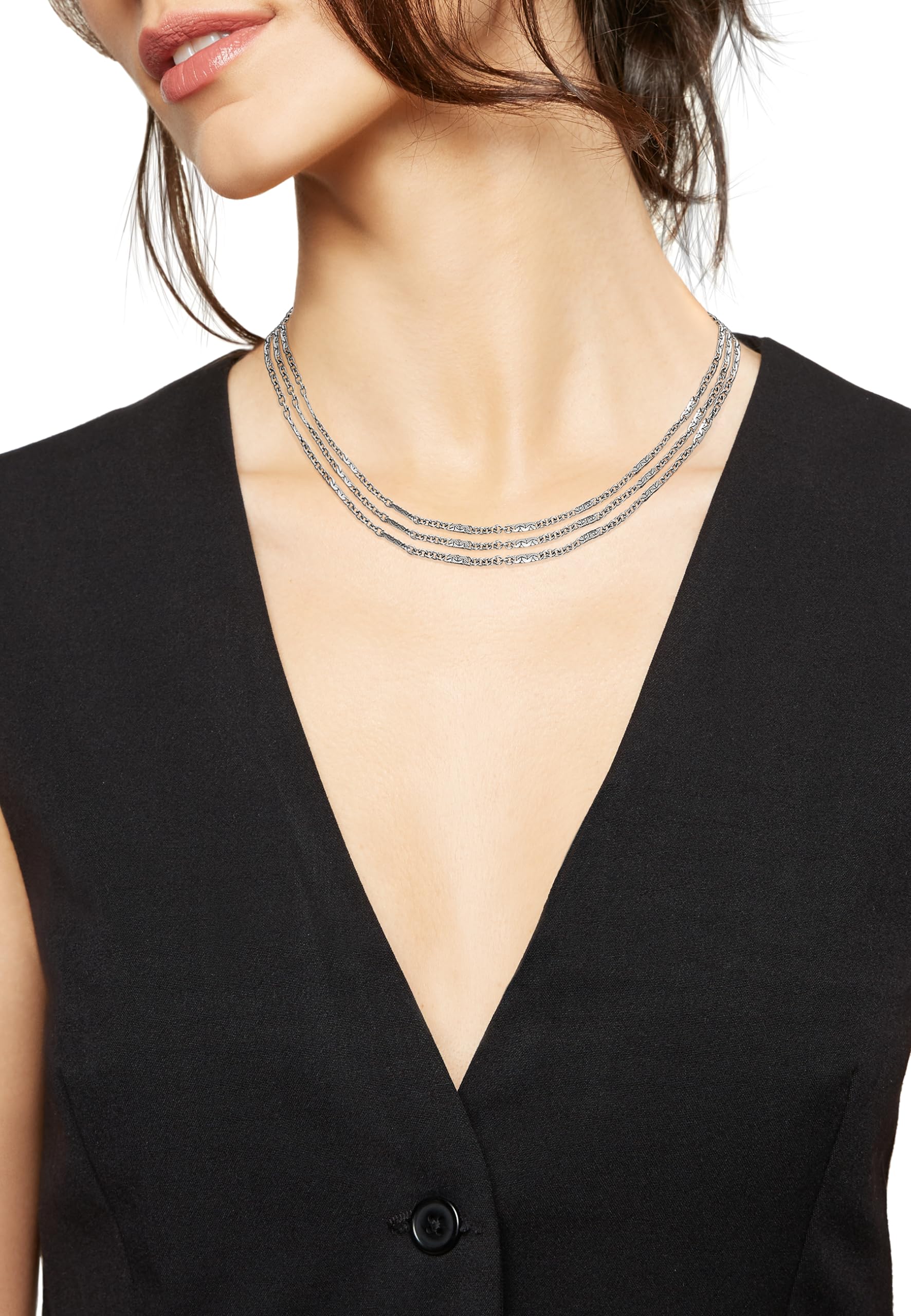 Breil, Collana Donna in Acciaio | Collezione B WIRED, Collana, Dimensione 45 cm, Gioiello idee regalo donna