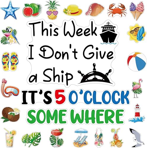 27 imanes de verano para puerta de crucero, divertidos imanes magnéticos reutilizables para puerta de crucero, para verano, cabina, puerta, barco, 27 imanes de verano para puerta de crucero, divertidos imanes magnéticos reutilizables para puerta de crucero, para verano, cabina, puerta, barco,