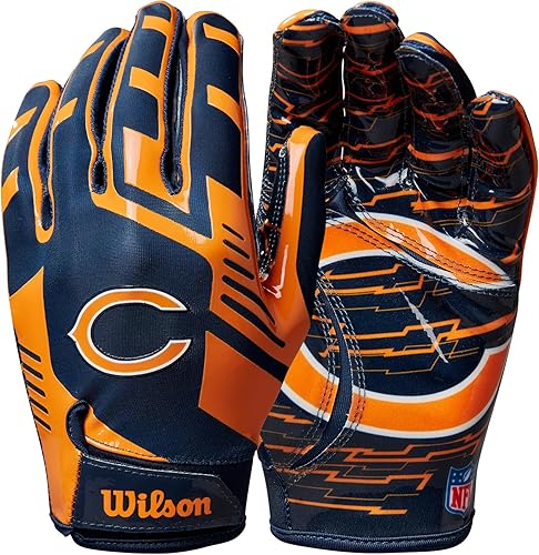 Miniatura 112 de WILSON NFL Guantes de fútbol americano con ajuste elástico, para jóvenes y adultos
