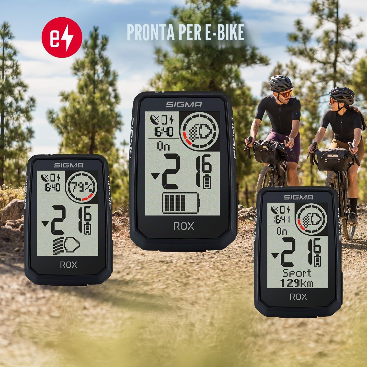 SIGMA ROX 2.0 Endurance Black | Durata della batteria 26h | Computer da bicicletta wireless | GPS e navigazione inclusi OVERCLAMP Butler | Navigazione GPS all'aperto | Compatibile con E-Bike