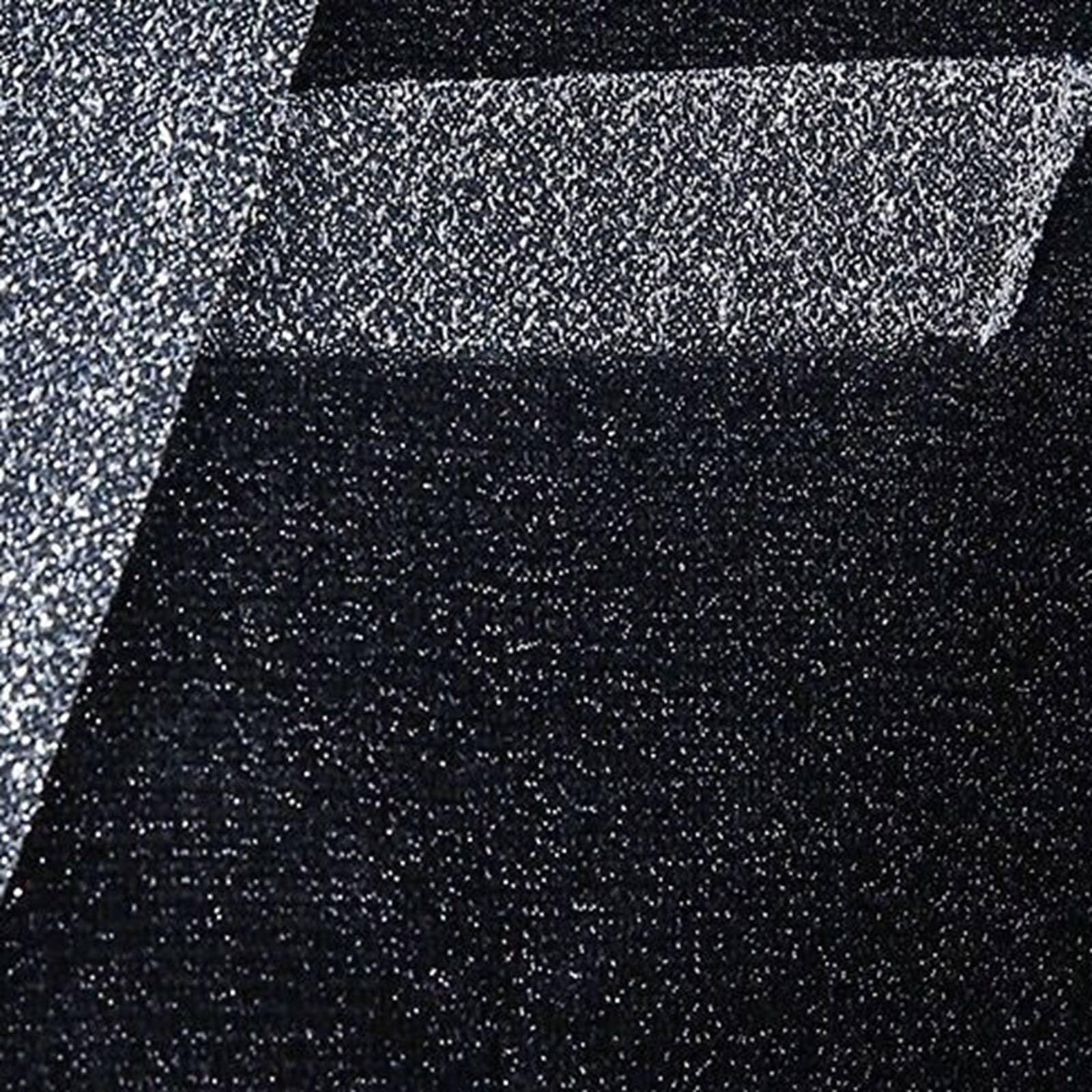 Abito con glitter da uomo, per smoking e Capodanno, per feste, elegante, a maniche lunghe, da discoteca, anni '70, anni '80, lucido, slim fit, costume da carnevale