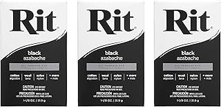 Rit, Black Purpose Powder Dye, 1-1/8 oz (Тhrее Pаck)