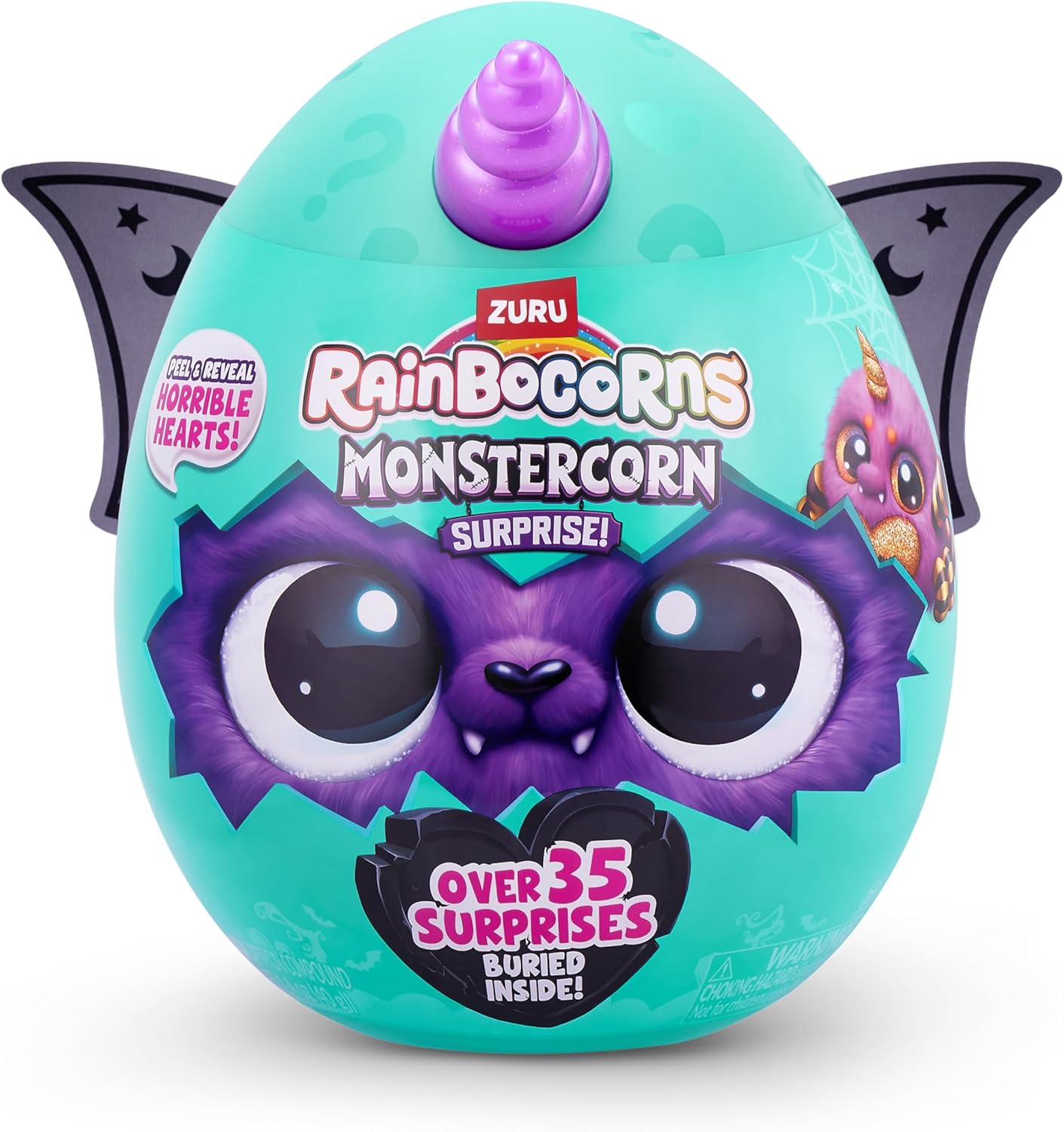 Rainbocorns Monstercorn Surprise Werewolf - Surprise Unboxing Soft Toy, Fantasy Monster Gifts for Girls, Imaginary Play with Wearable Accessories