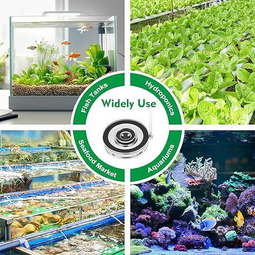 Miniatura 8 de hygger Air Stones para acuarios, kit de burbujeador acrílico transparente con tubo de aire, piedra de burbujas ultra silenciosa, difusor de oxígeno