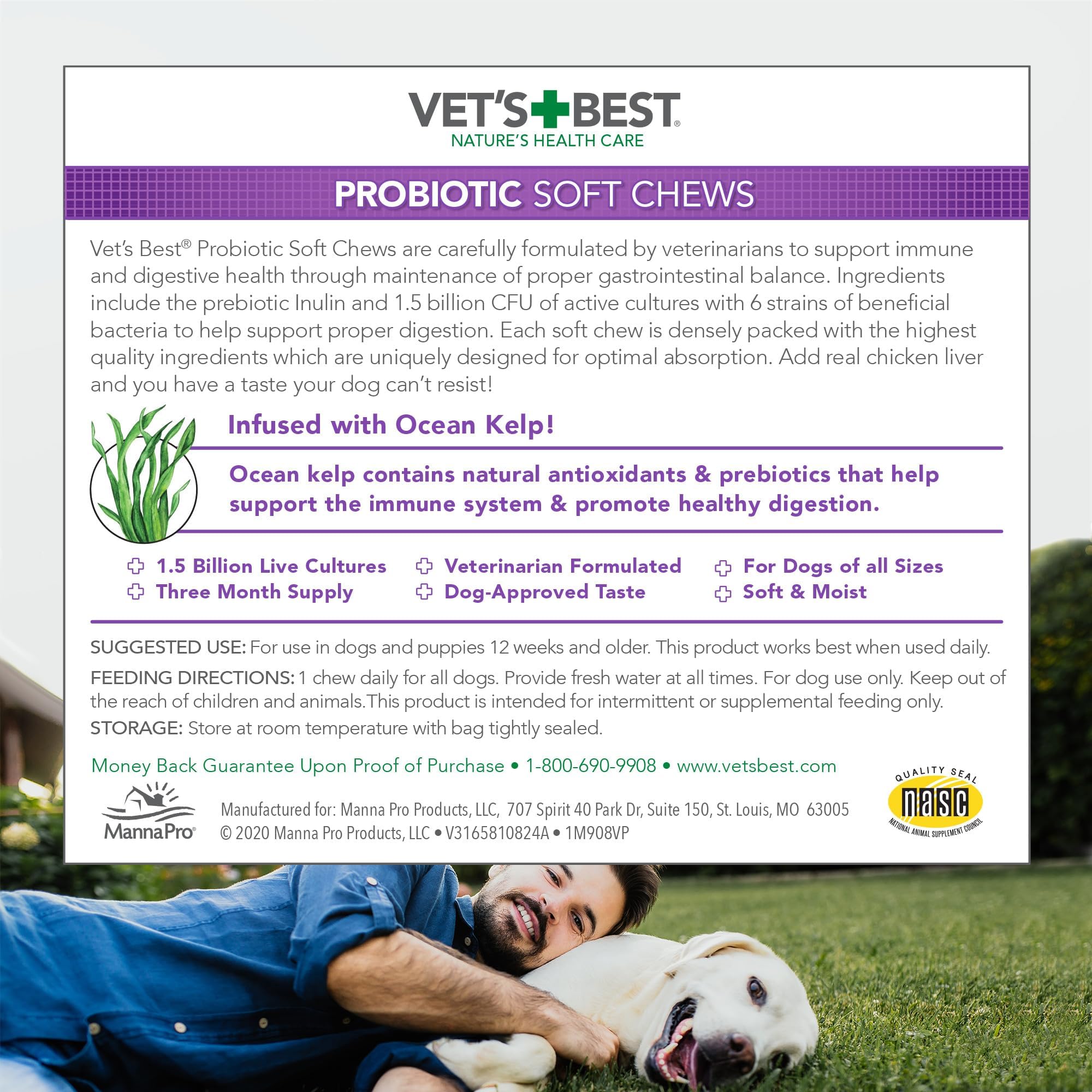 THE BRAMTON COMPANY Vet's Best Soft Chews-Probiotic
