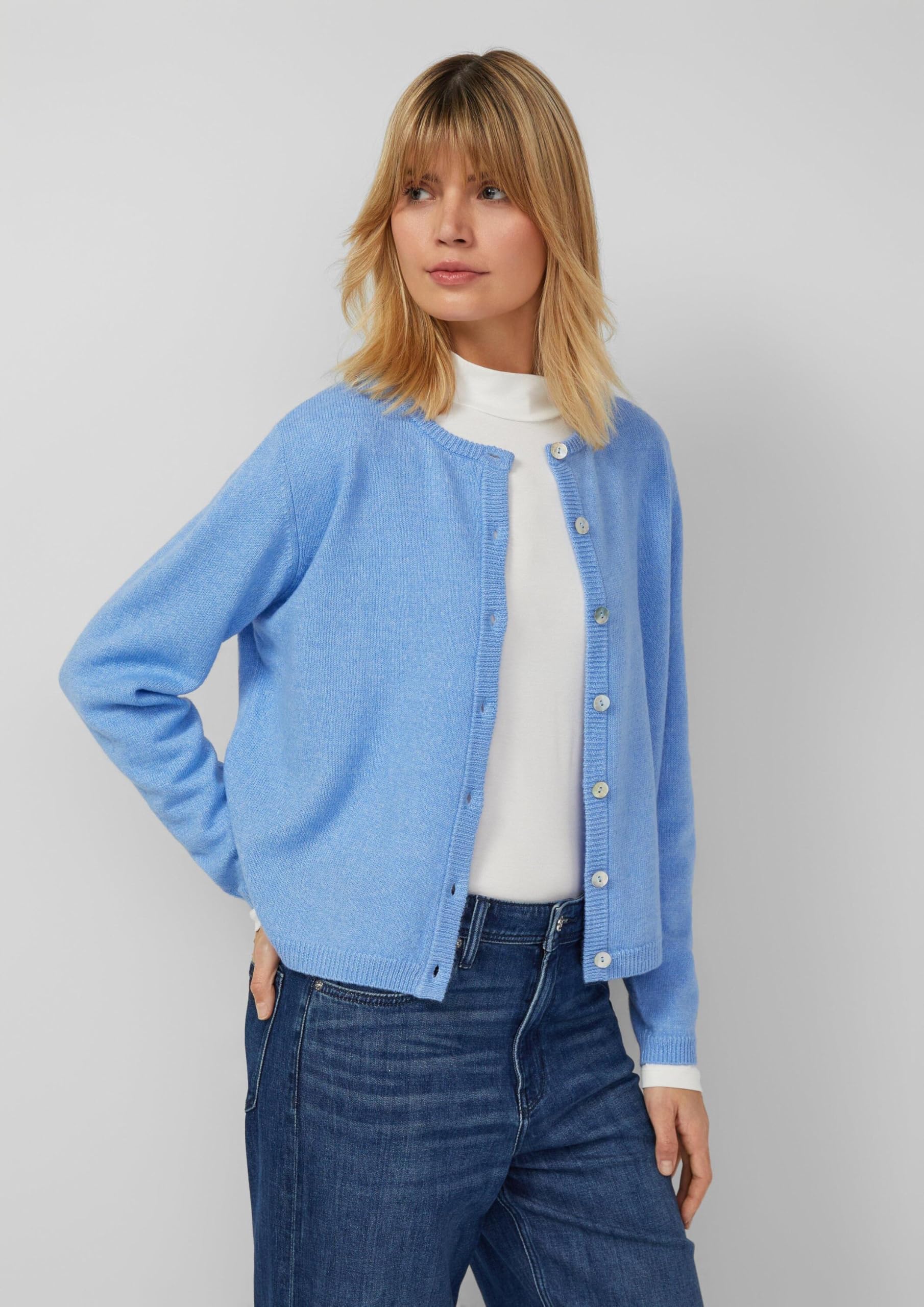 s.Oliver Weiche Strickjacke aus Alpakamix