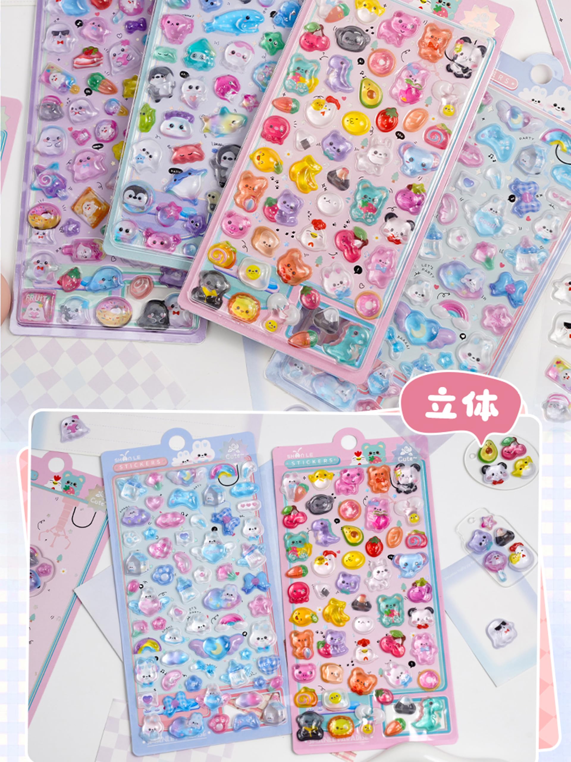 Amazon | KRGNPLE 実店舗品質 2 枚入り シール ドロップ ぷっくり