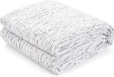 Mattress Topper Cover (Only Cover) Mattress Topper Protector Bedding Removable Mattress Encasement with Zippers