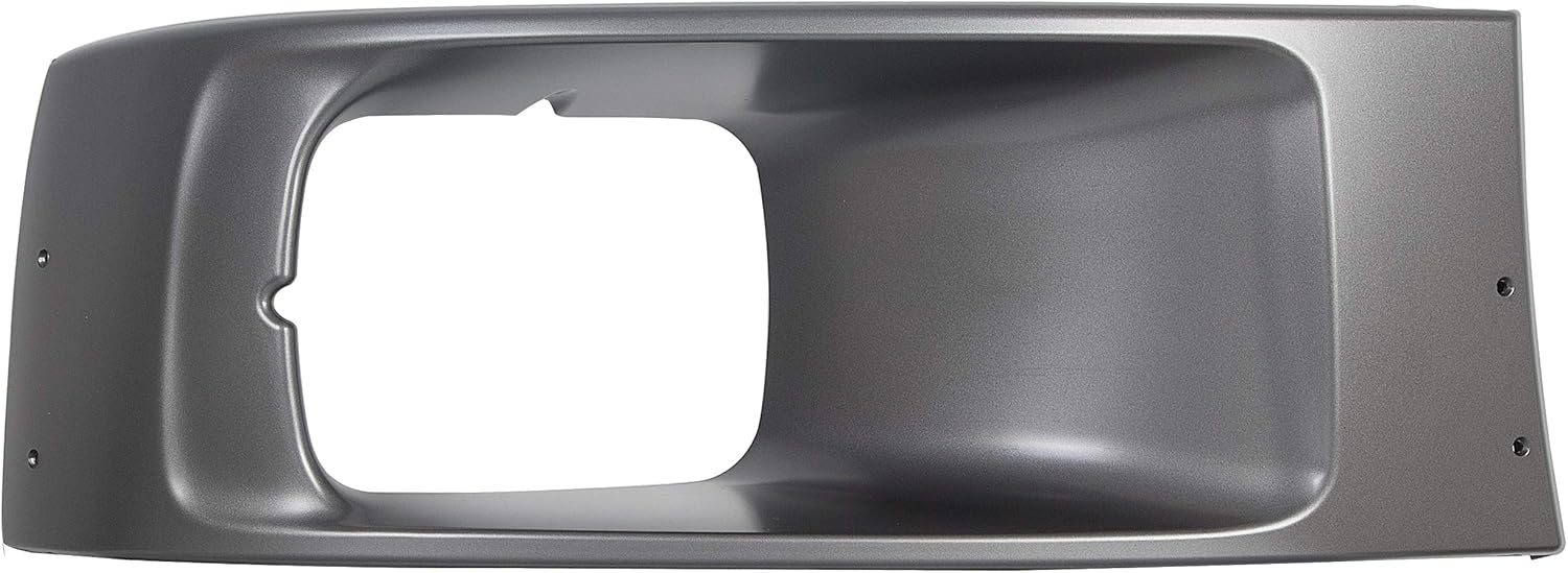 HECASA Right Headlight Bezel Compatible with 2003-2009 Chevy Chevrolet C4500 / C5500 Kodiak/GMC C5500 Topkick Headlamp Cover Trim Silvery Plastic(ABS) Passenger Side