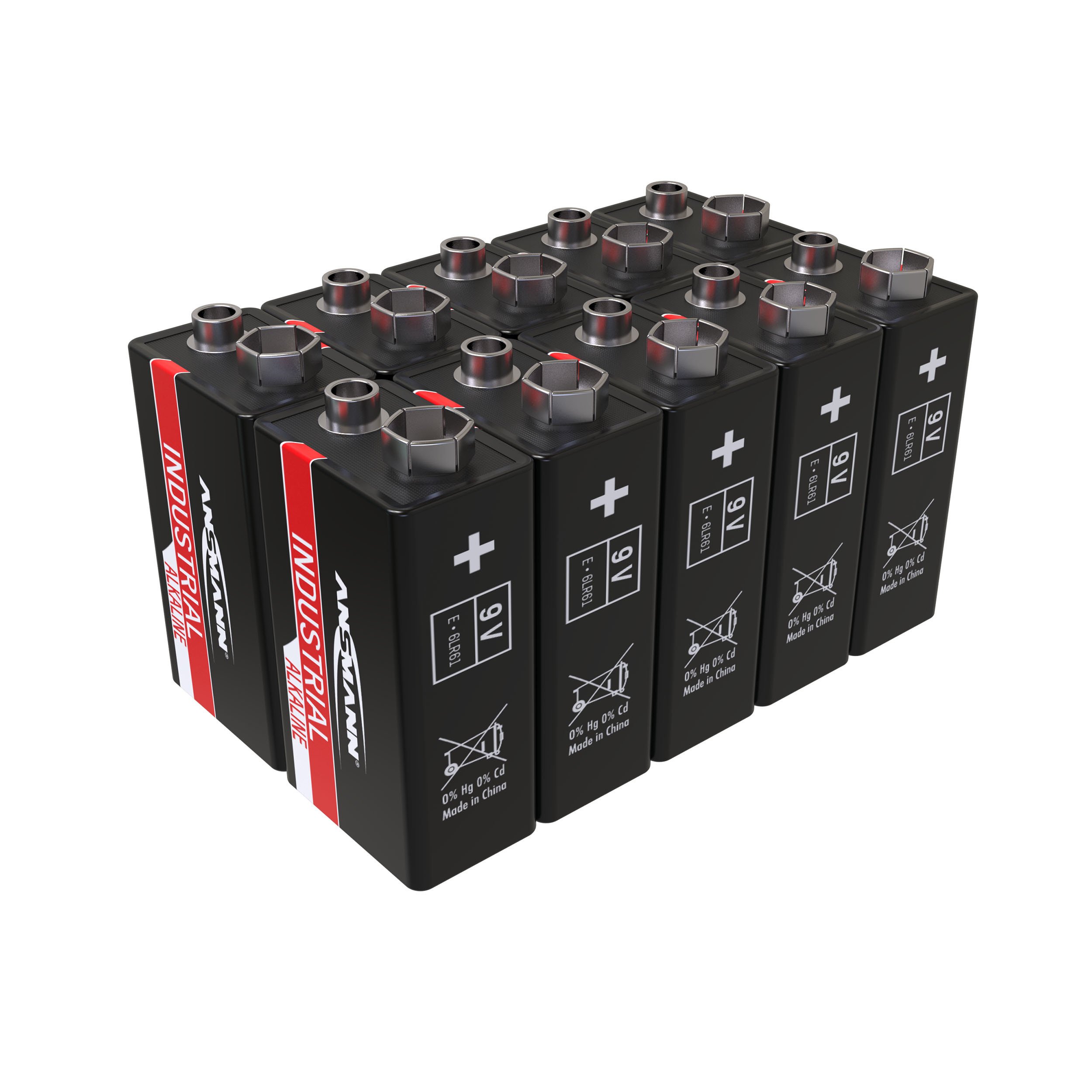 Ansmann 1505-0001 9V PP3 E Industrial Alkaline (Box 10)