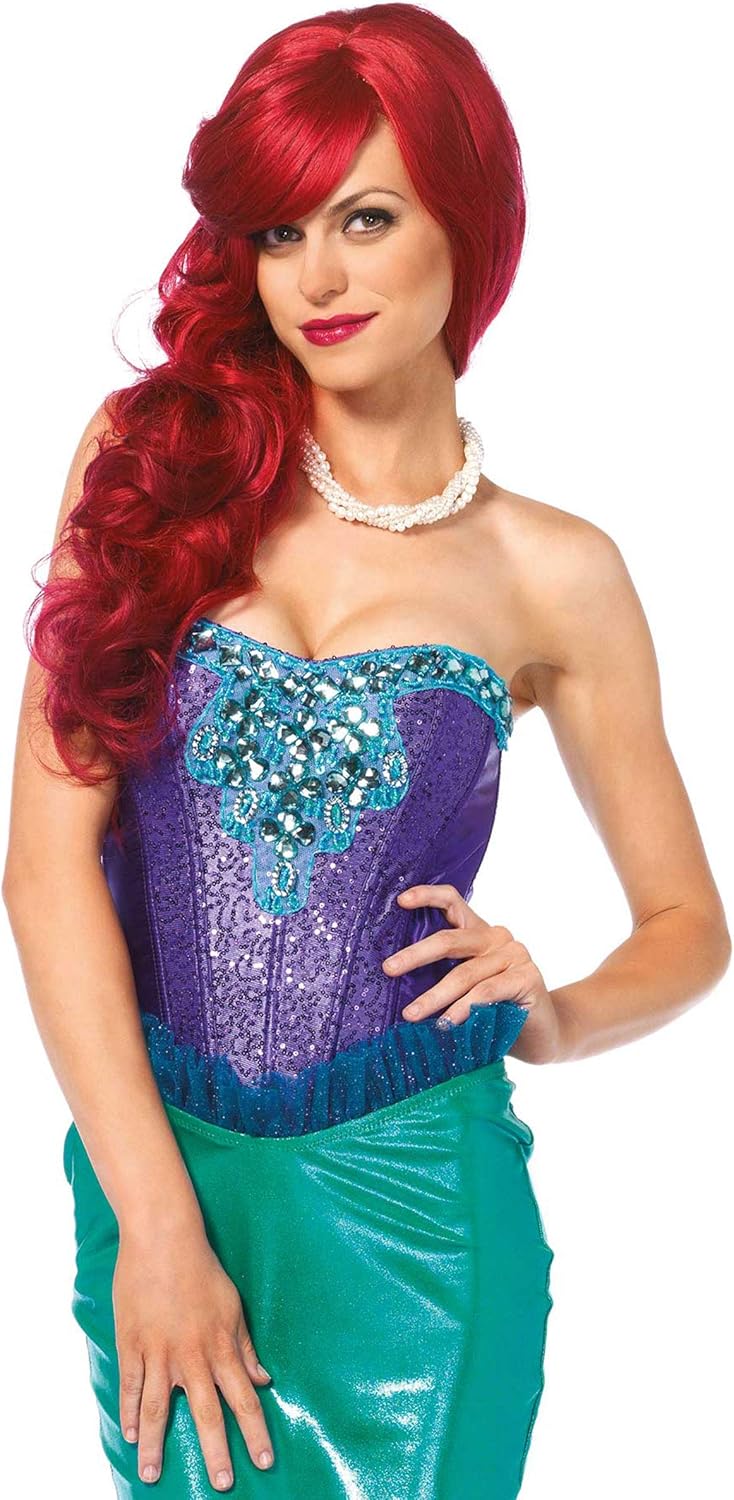 Amazon リトルマーメイド アリエル コスプレ コスチューム 衣装 大人用 ディズニー 仮装 服 M 並行輸入品 コスプレ 仮装 通販