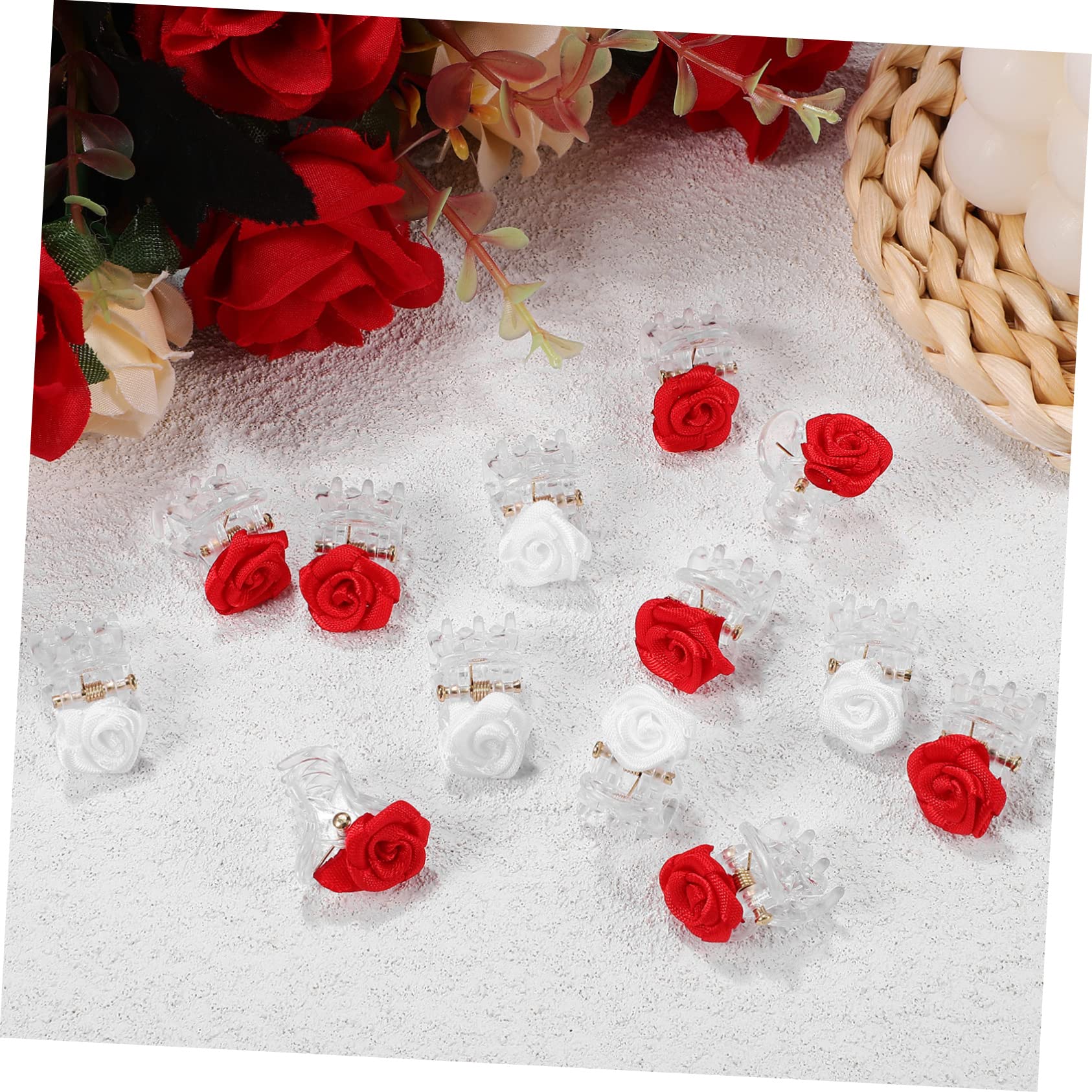 ABOOFAN 100stücke Rosa Haarspangen Mit Blumen Design Kleine Haarklammern Für Damen Und Mädchen Für Makeup Haarstyling Und Alltag Für Hochzeiten Partys Und