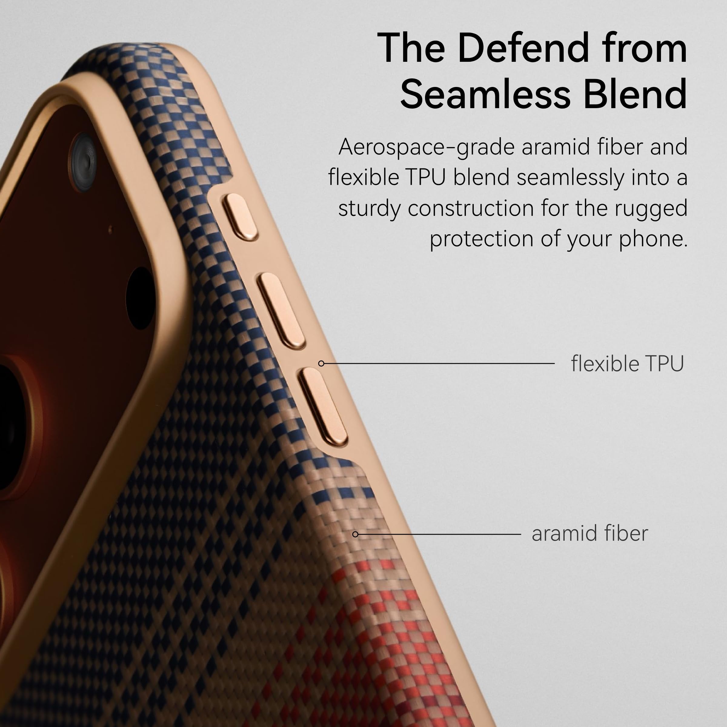 pitaka Capa para iPhone 17 Pro Max de 6,9 polegadas com botão de