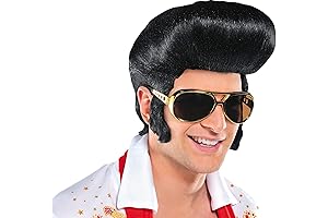 AMSCAN Black "Punk" Rock Star Costume Wig