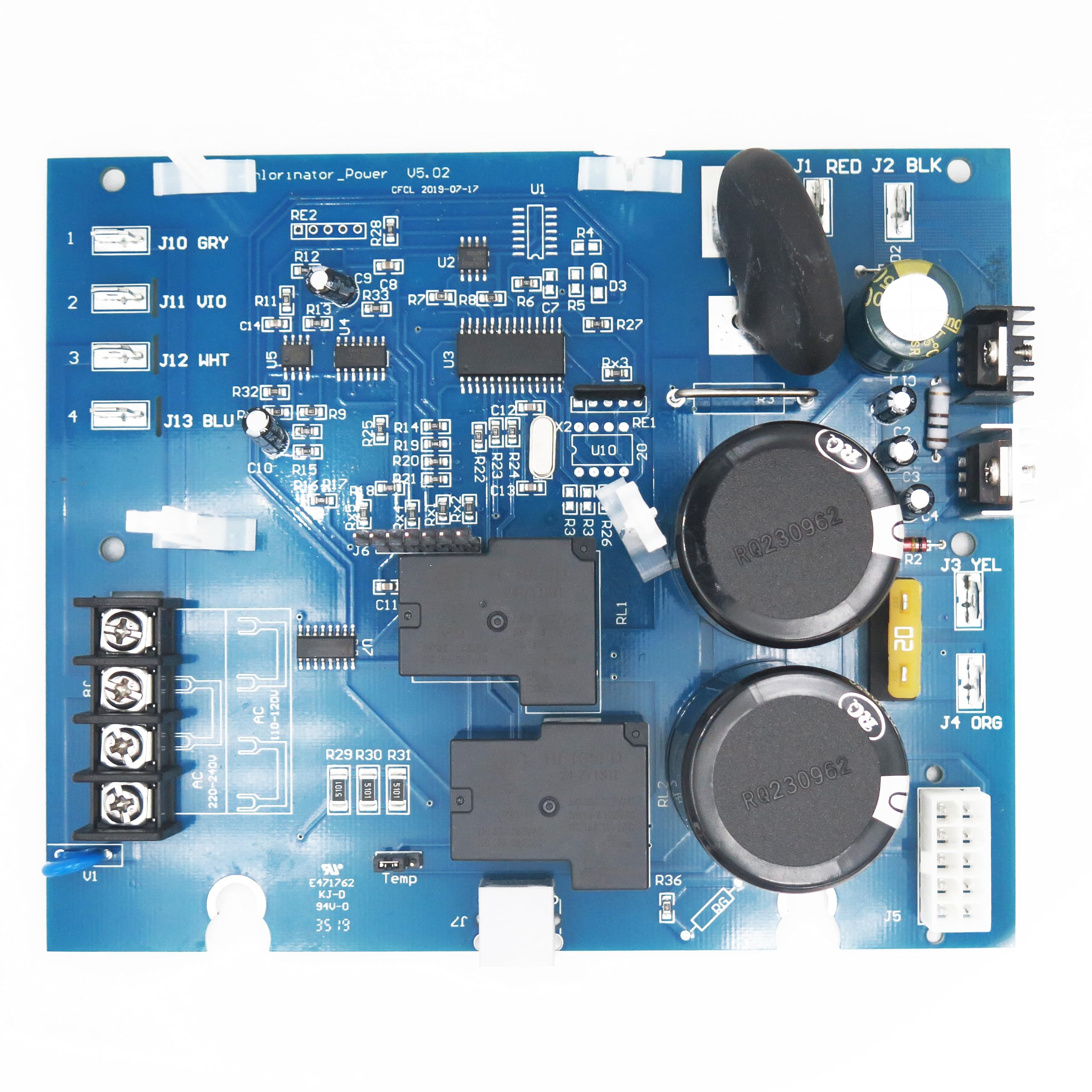 GLX-PCB-RITE Main PCB Printed Circuit Board ，Compatible with Hayward Goldline AquaRite Salt Chlorine Generators，for Pool Chlorinators Replacement