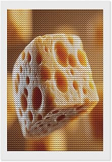sbiyoundone Cheese Cube Diamond Art Painting Art Kits 5D DIY Diamond Art Kits Home Wall Decor 8"x12"