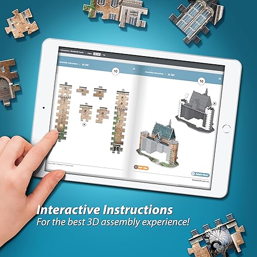 Miniatura 6 de Wrebbit 3D - Hogwarts - Reloj Tower - Rompecabezas 3D de 420 piezas