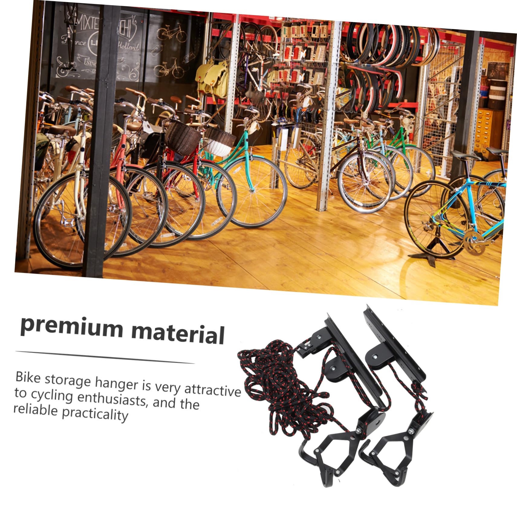 Hemobllo Soporte de Bicicleta para Gancho Colgador de Bicicleta Pared para Almacenamiento Reducidos y Instalación