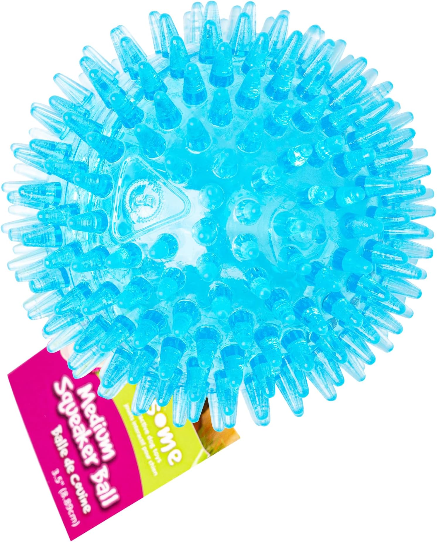 Medium Squeaker Ball Dog Toy, Medium 3.5", Colors Will Vary