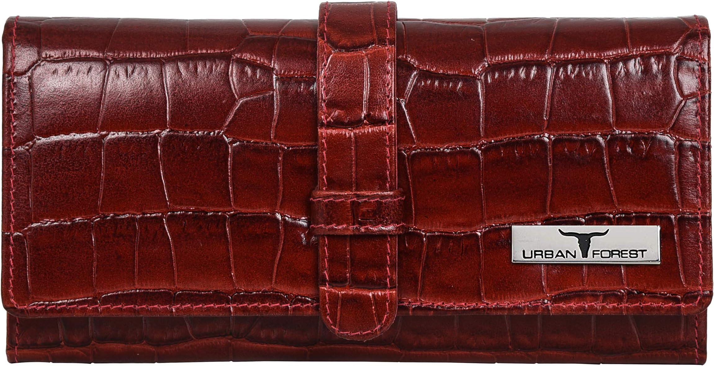 Danny Dark Red Leather Wallet for Women