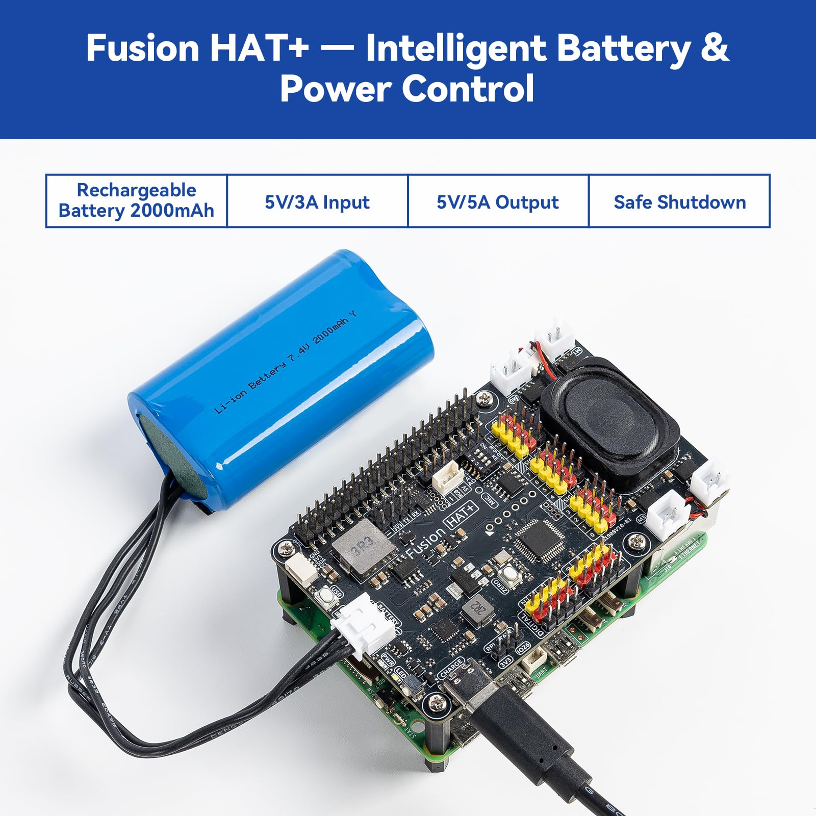 Amazon.com: SunFounder Fusion HAT+ Expansion Board for Raspberry