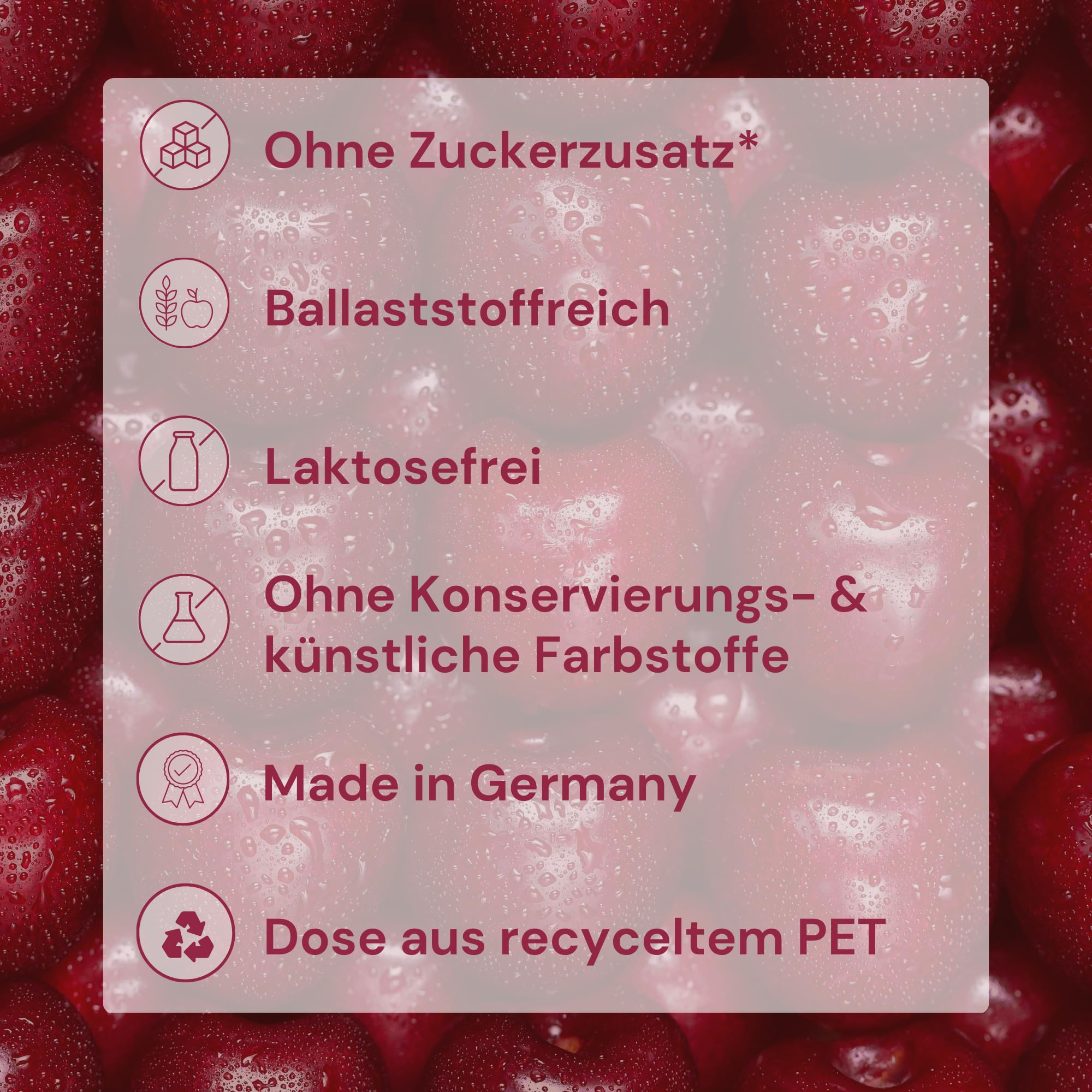 HER ONE INNER BEAUTY Nährstoffkomplex-Drink | Multivitamin Pulver & Darmbakterien | Multivitamine & Mineralstoffe für Frauen | Multivitaminpräparate & Mineralien | Beauty Drink | Kirsche