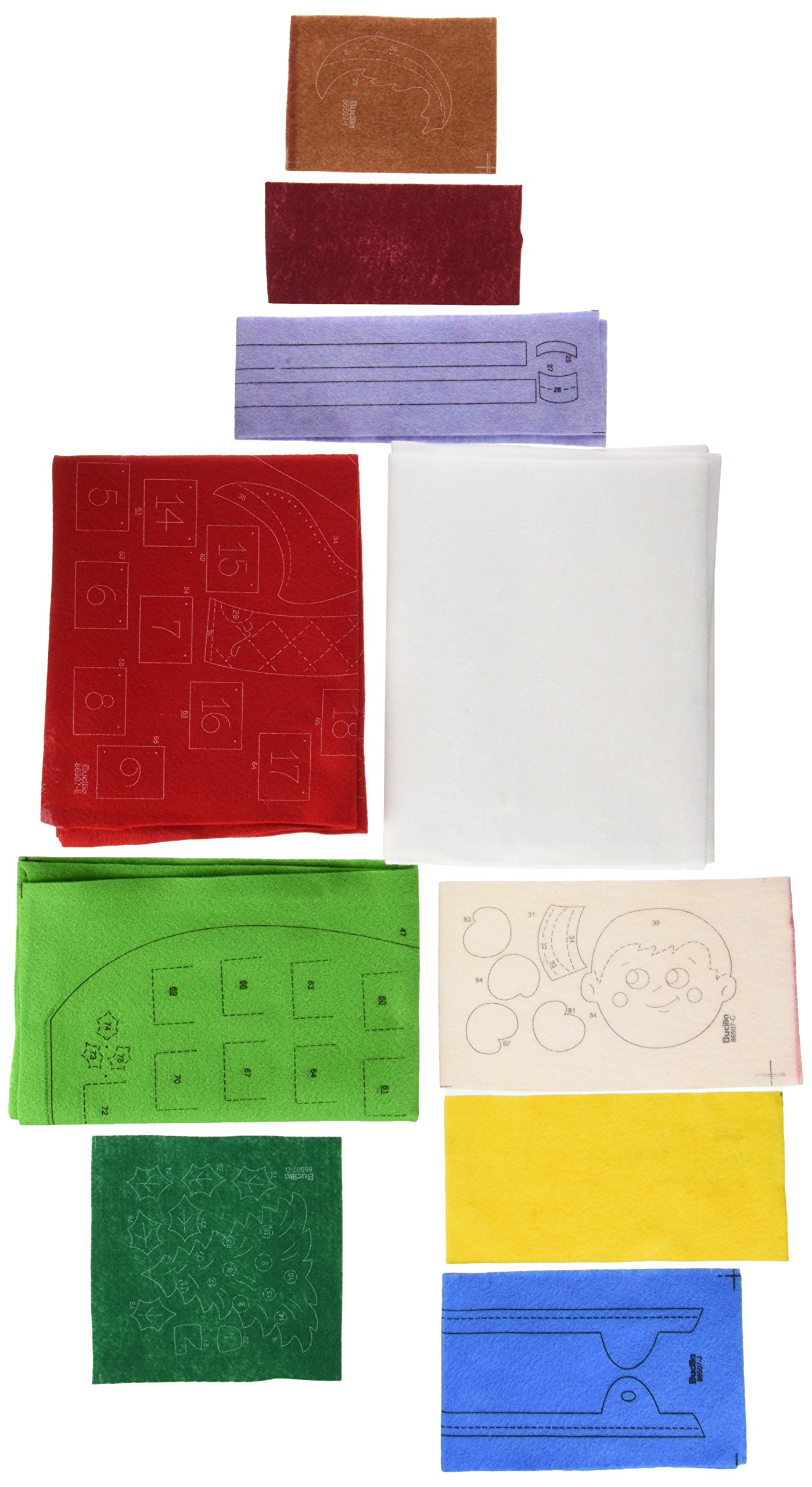 Amazon.com: Bucilla Felt Applique Advent Calendar Kit, 18 by 24-Inch, Elf  on The Shelf