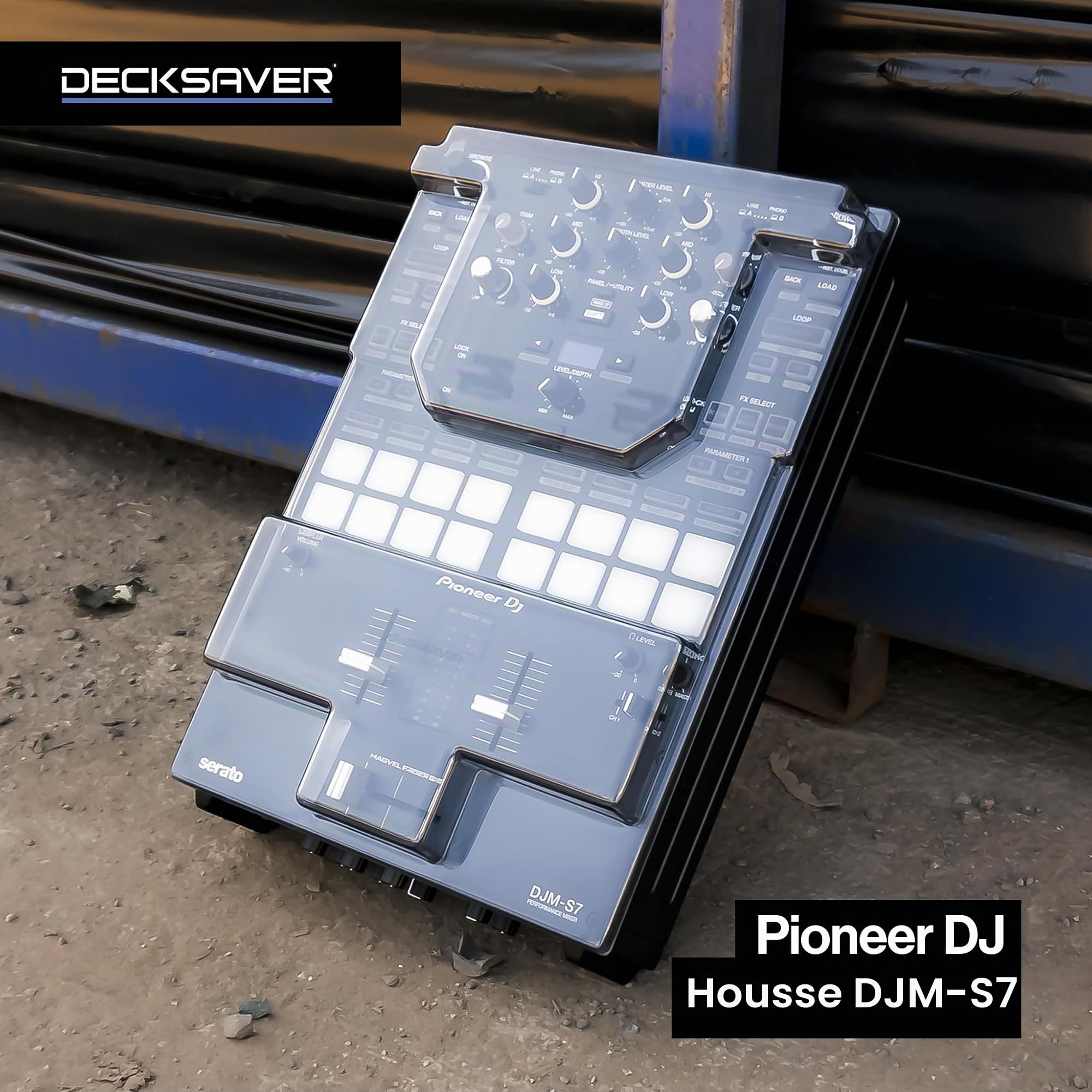 Decksaver Cover, Compatible with Pioneer DJM-S7, Protection for DJ Equipment