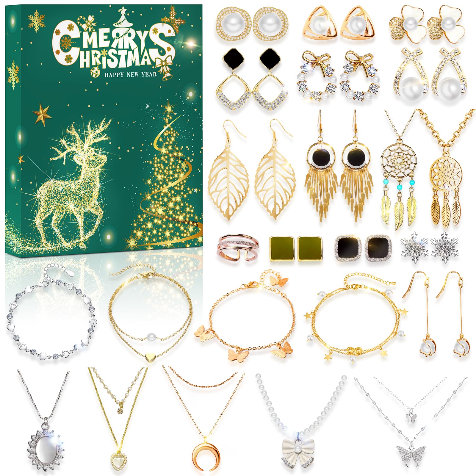 Amazon com: Christmas Jewelry Advent Calendar 2024 Fashion Jewelry 24 Amazon com: Christmas Jewelry Advent Calendar 2024 Fashion Jewelry 24