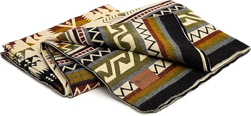 Miniatura 5 de QISU Manta de lana  Grande, hermosa, cálida, abigarrada, hecha a mano en Ecuador por artesanos locales  94 x 78 pulgadas  Ultrasuave, hipoalergénica