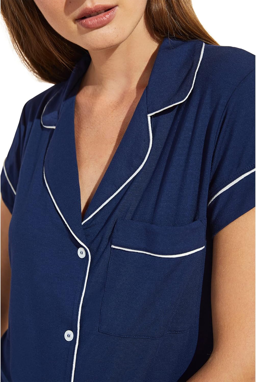 Eberjey Gisele Short Sleeve and Cropped Pant PJ Set - Image 2