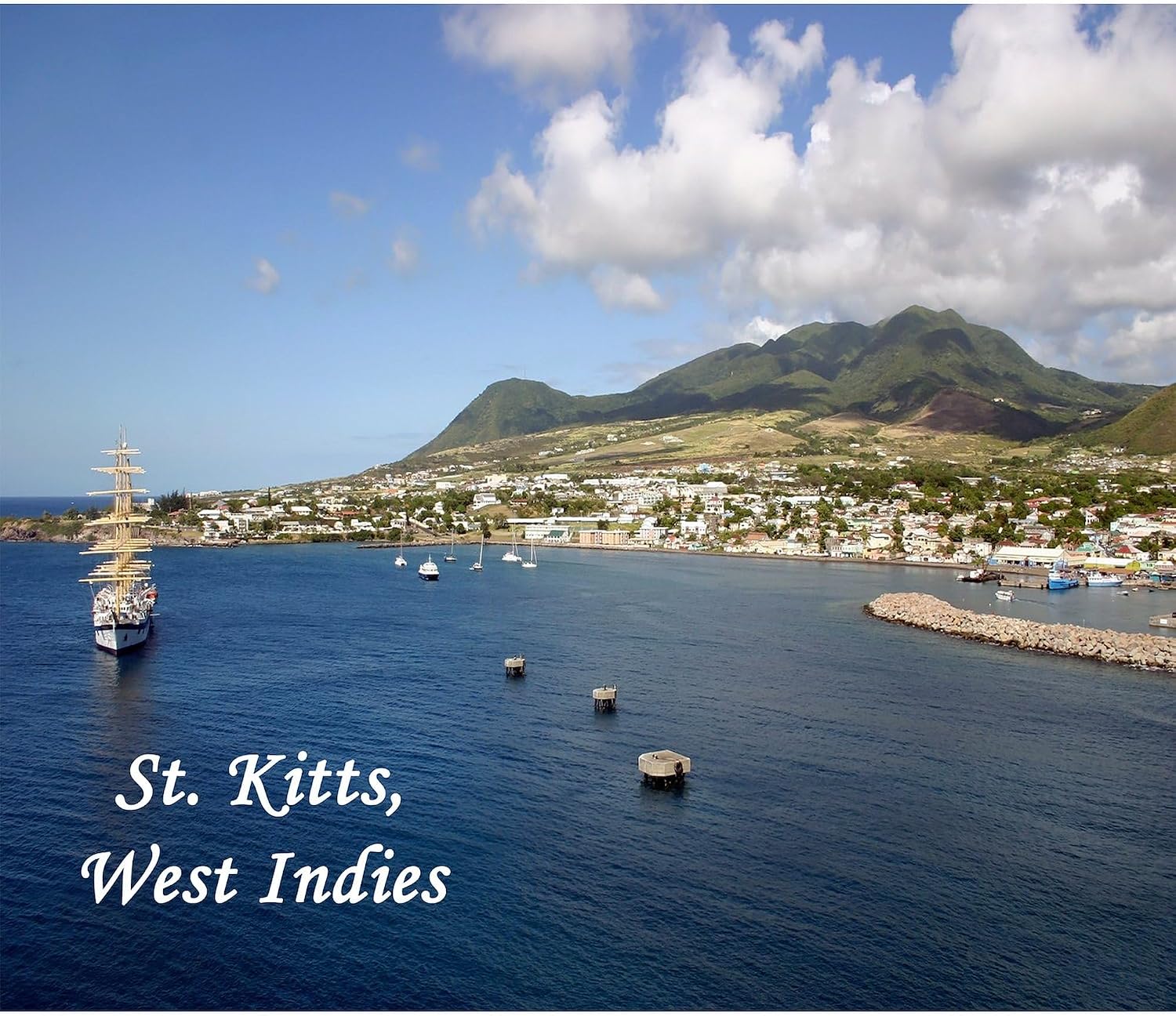 CafePress St. Kitts Magnets Rectangle Magnet, 3"x2" Refrigerator Magnet