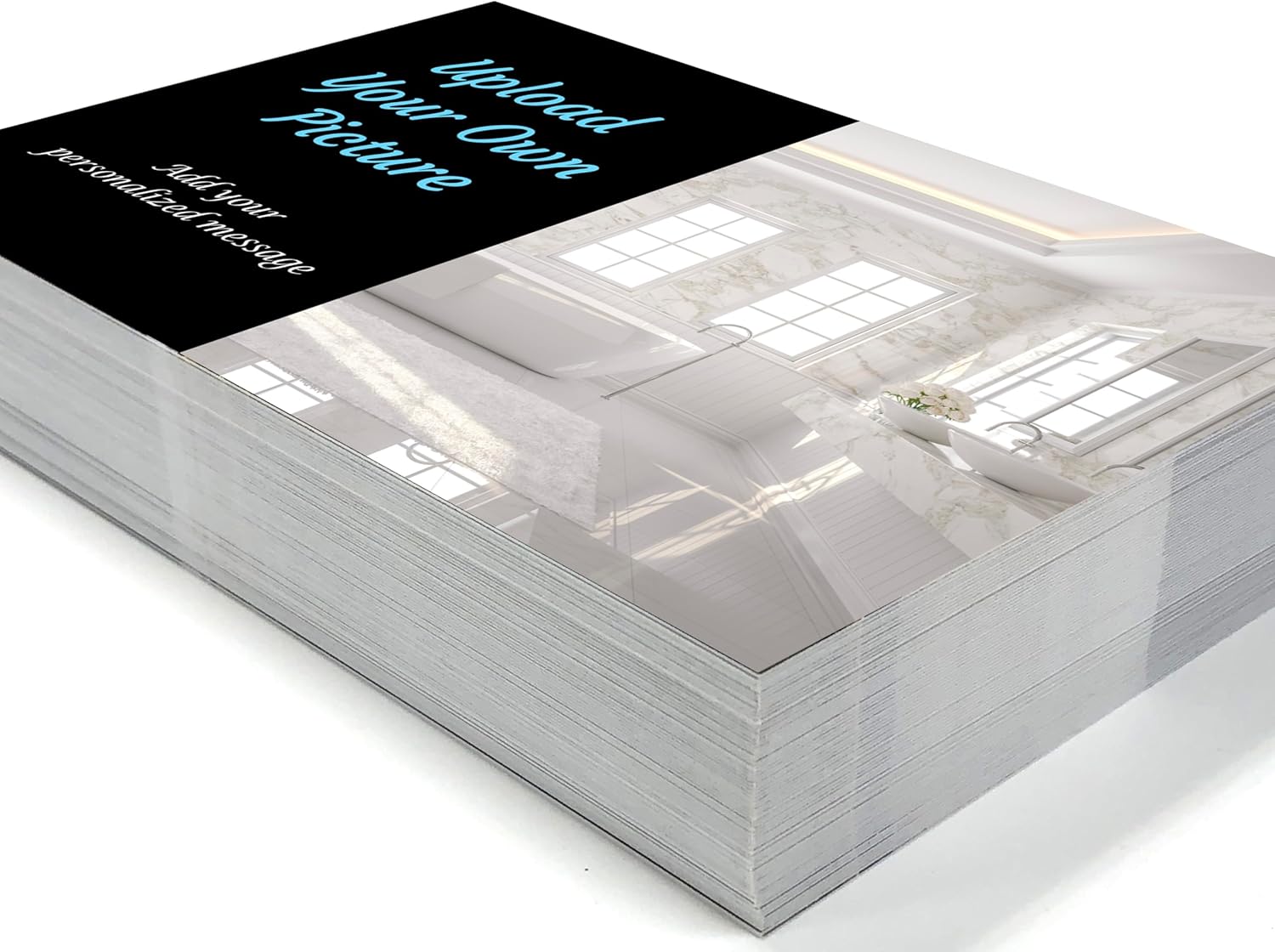 IMPACTONLINEPRINTING Custom Postcards Printing - Upload your own picture and Add your personalized message, Printed on 16pt Heavy Paper Stock (350gsm) (100pcs, 5"x7")